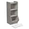 Badger Basket Woodgrain Gray Upright Storage Nook With Reversible Basket